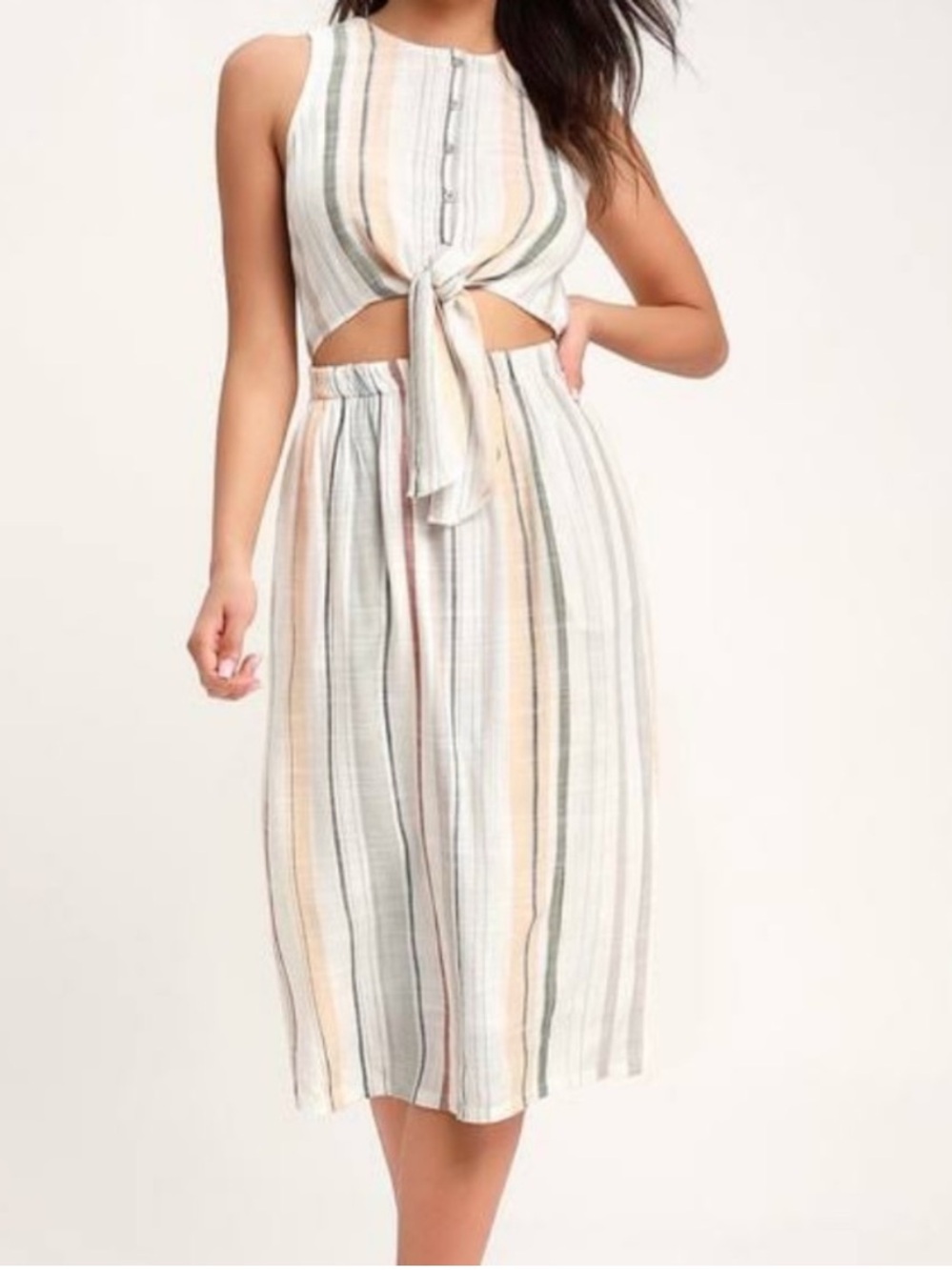 RVCA Arizona Woven Midi Dress